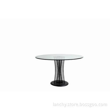Round Table with Metal Base (DT-SK130)